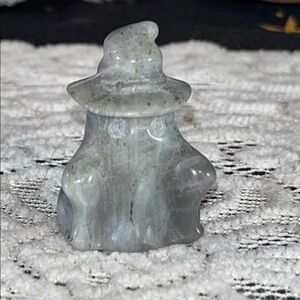Labradorite ghost carving